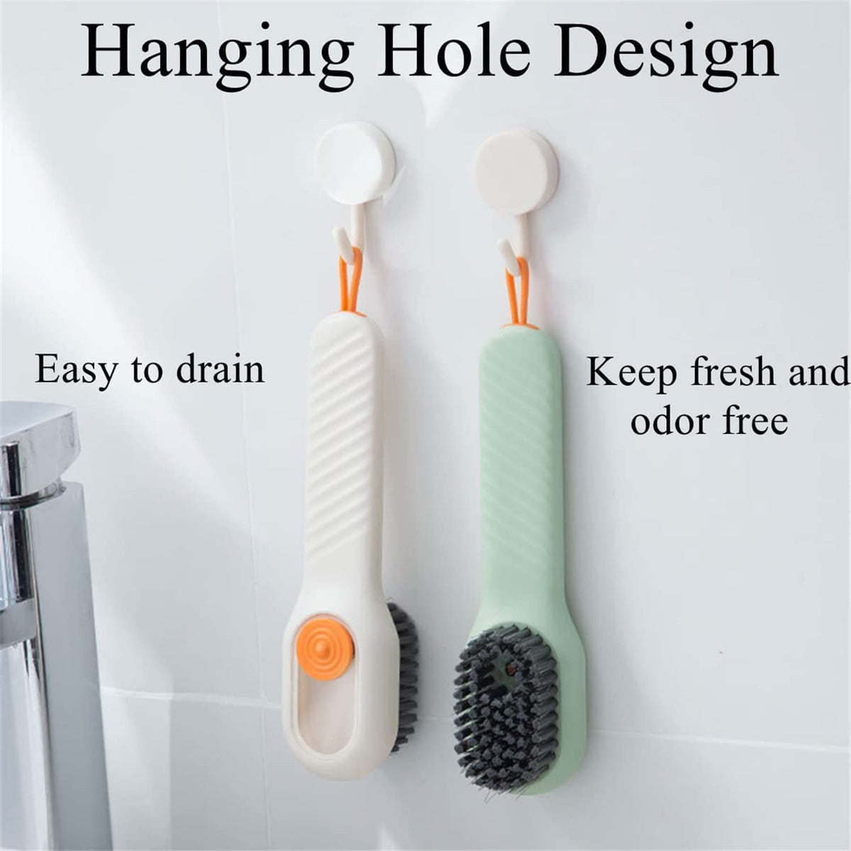 Multifunctional Liquid Shoe Cleaning Brush with Soap Dispenser