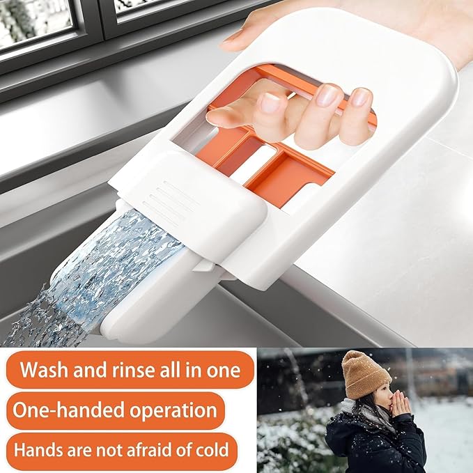 Mini Foldable Sponge Mop , Wet & Dry Portable Cleaning Tool for Kitchen Countertops