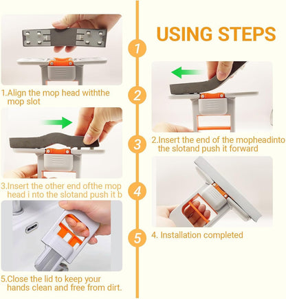 Mini Foldable Sponge Mop , Wet & Dry Portable Cleaning Tool for Kitchen Countertops