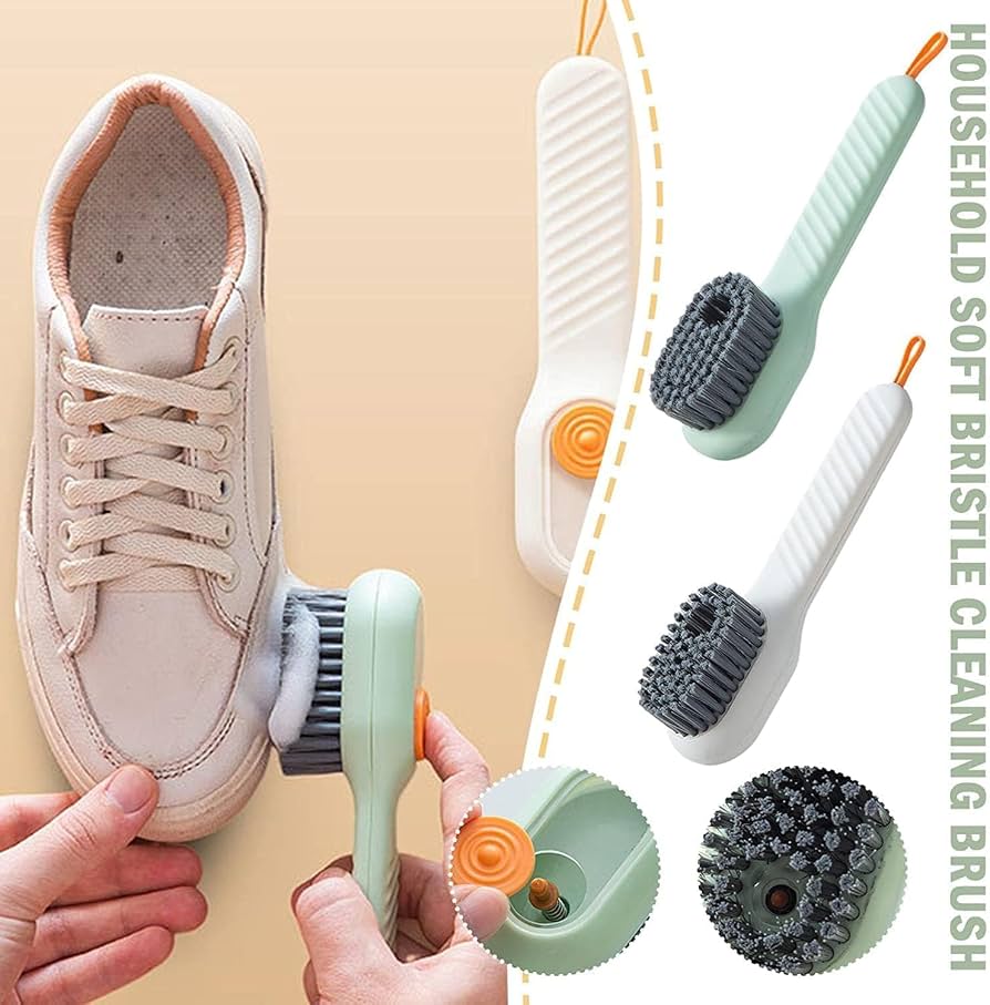 Multifunctional Liquid Shoe Cleaning Brush with Soap Dispenser