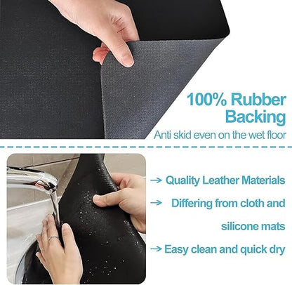 Drying Mat for Kitchen, Water Absorbent Kitchen Mat (PACK OF 2)