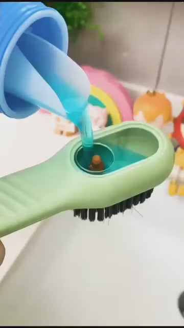 Multifunctional Liquid Shoe Cleaning Brush with Soap Dispenser